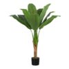 43" Tall, Artificial Plant, Banana Tree, Indoor, Faux, Fake, Floor, Greenery, Potted, Real Touch, Decorative - Green / Black - Image 3