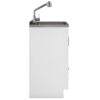 Laundry Cabinet With Faucet And Stainless Steel Sink - White - Image 4