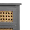 2 Drawer Side Table - Natural Rattan - End Table - Suitable For Bedroom, Living Room, Or Study - Gray - Image 22