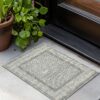 Macau - Non - Slip Accent Rug - White / Gray - Image 4