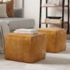 Morden - Square Pouf - Brown - Image 6