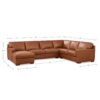 Dillon - Leather Left Chaise Sectional - Brown - Image 9