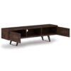 Lowry - Handcrafted, TV Media Stand - Distressed Charcoal Brown - Image 2