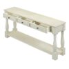 Console Table Long Console Table With Drawers And Shelf For Entryway, Hallway, Living Room - Antique White - Image 12