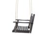 Alejandro - Acacia Wood Porch Swing With Slat Panel Seating - Dark Gray - Image 8