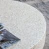 Unique Capiz Coffee Table With Pedestal Base - Multi - Image 5