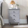 Classic 3 Drawer Solid Wood Nightstand - Caramel - Image 5