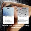 Frameless Shower Door, Double Sliding Shower Door, Clear Tempered Glass Shower Enclosure With Square Rail, Double Side Easy Clean Coat, Finished With Buffer - Brushed Nickel - Image 2