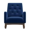 Demetrius - Solid Wood Rocking Chair - Blue - Image 8