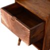 Manila - Copper 1 Drawer Nightstand - Chestnut - Image 7