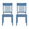 Haidel - Slat Back Dining Chairs (Set of 2) - Blue - Image 2