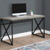 Computer Desk For Home Office, Laptop, Contemporary And Modern - Gray / Black - Image 3