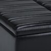 Ellis - Coffee Table Storage Ottoman - Midnight Black - Image 6
