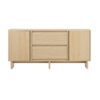 Scandi - Sideboard With Beveled Drawers - Coastal Oak - Image 2