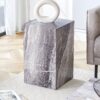 Modern Coffee Table With Textured Patterns And Stylish Design - Gray - Image 4