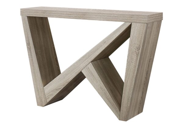 Accent Console Table For Entryway, Contemporary & Elegant Design - Taupe