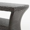 Berkeley - Chaise Lounge Side Table Outdoor Polyethylene Wicker - Brown Multi - Image 6