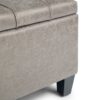 Harrison - Coffee Table Storage Ottoman - Distressed Gray Taupe - Image 6