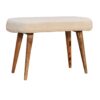Boucle Nordic Bench - Cream - Image 3