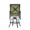 Bar Chair With Back And Seat Cushion (Set of 2) - Antique Bronze - Image 5