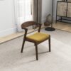 Dakota - Velvet Dining Chair (Set of 2) - Brown / Yellow - Image 9