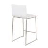 Mara - Contemporary Counter Stool (Set of 2) - White - Image 4