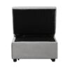 Stylish Folding Ottoman Sofa Bed With Multifunctional Design - Gray - Image 9