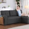 3 Piece Upholstered Sectional - Dark Gray - Image 7