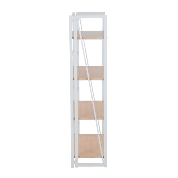 Dakota - Contemporary Bookcase - White / Natural