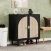 2 Door Cabinet, Suitable For Bedroom - Black - Image 4