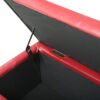 Glouster - Storage Ottoman Leather - Red - Image 13