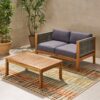 Charlotte - Outdoor And Rope 4 Seater Chat Set With Cushions - Teak - Image 8