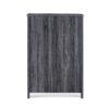 Titeca - Contemporary Wood 5 Drawer Dresser - Dark Gray - Image 11