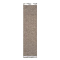 Guros - 2' X 8' Geometric Indoor / Outdoor Area Rug - Mocha