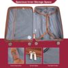 5 Piece Set (20"24"28 +A Travel Bag And A Toiletry Bag), Pp Hardshell Carry On Luggage Set With Tsa Lock Carry On Suitcase Luggage Durable Suitcase - Wine Red - Image 7