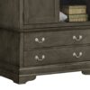 Elegant Traditional Armoire - Gray - Image 4