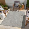 Sunshine - 2'7" X 7'3" Polypropylene, Indoor, Outdoor Area Rug - Silver - Image 4