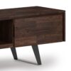 Lowry - Handcrafted, TV Media Stand - Distressed Charcoal Brown - Image 7