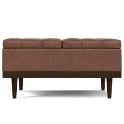 Mariah - Lift Top Table Storage Ottoman - Brown