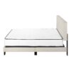 Queen Size Bed, Upholstered, Transitional - Beige - Image 3