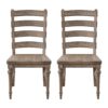 Ludin - Ladderback Dining Chairs, (Set of 2) - Taupe - Image 2