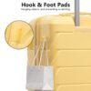 Set 3 Pieces 20" / 24" / 28" Abs Spinner Wheel Luggage, Matching Color, With Combination Lock - Yellow - Image 12