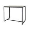 Ernesto - Outdoor Industrial Acacia Wood Bar Table With Metal Frame - Gray - Image 6