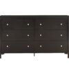 Elegant Transitional Dresser - Black - Image 7