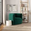 Delaney - Swivel Stylish Chair - Green - Image 8
