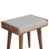 Boucle Tray Style Footstool - Cream - Image 8