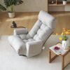 Adjustable Head And Waist Game Chair, Lounge Chair 360 Degree Rotatable - Gray - Image 10