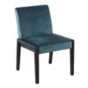 Carmen - Contemporary Chair (Set of 2) - Teal / Black - Image 2
