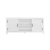 Classic Grooved Door TV Stand For Tvs Up To 65" - White - Image 3