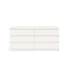 6 Drawer Double Dresser For Bedroom Living Room Hallway - White - Image 16